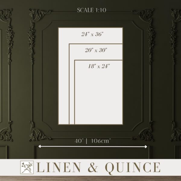 Wall Art size Chart: large rectangle sizes