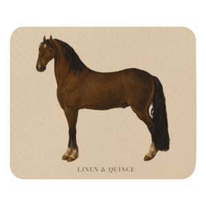 Mouse Pad with Horse Motif